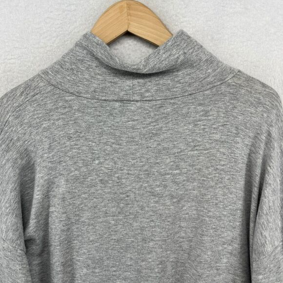 EILEEN FISHER Top PM Petite Tencel Terry Hug Stretch Terry Turtleneck Gray USA - Picture 6 of 14